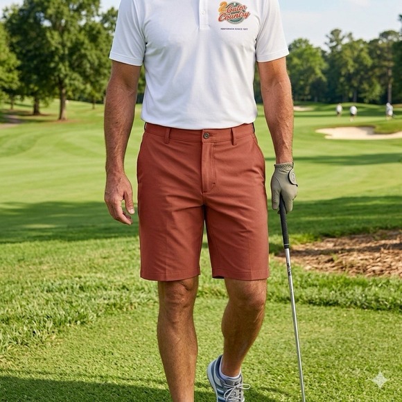 Travis Mathew Other - Travis Mathew Men's Step Dance 9" Short, Maple, 34, New
